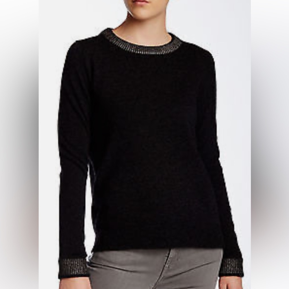 Vince sweater w/ foil trims